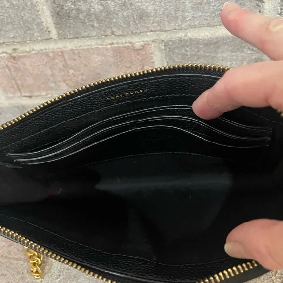 Tory Burch Black Crossbody Bag with Gold Logo - Picture 9 of 14